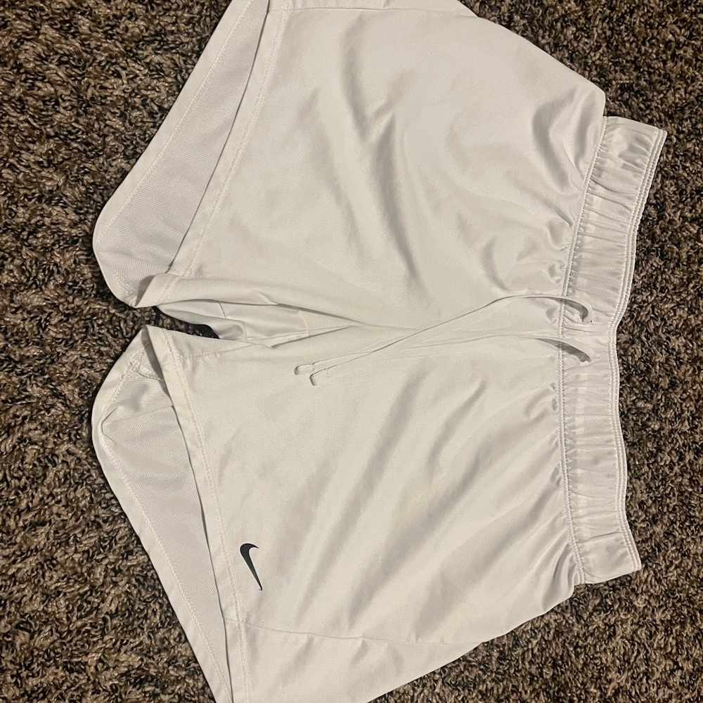 Nike White Sports Shorts